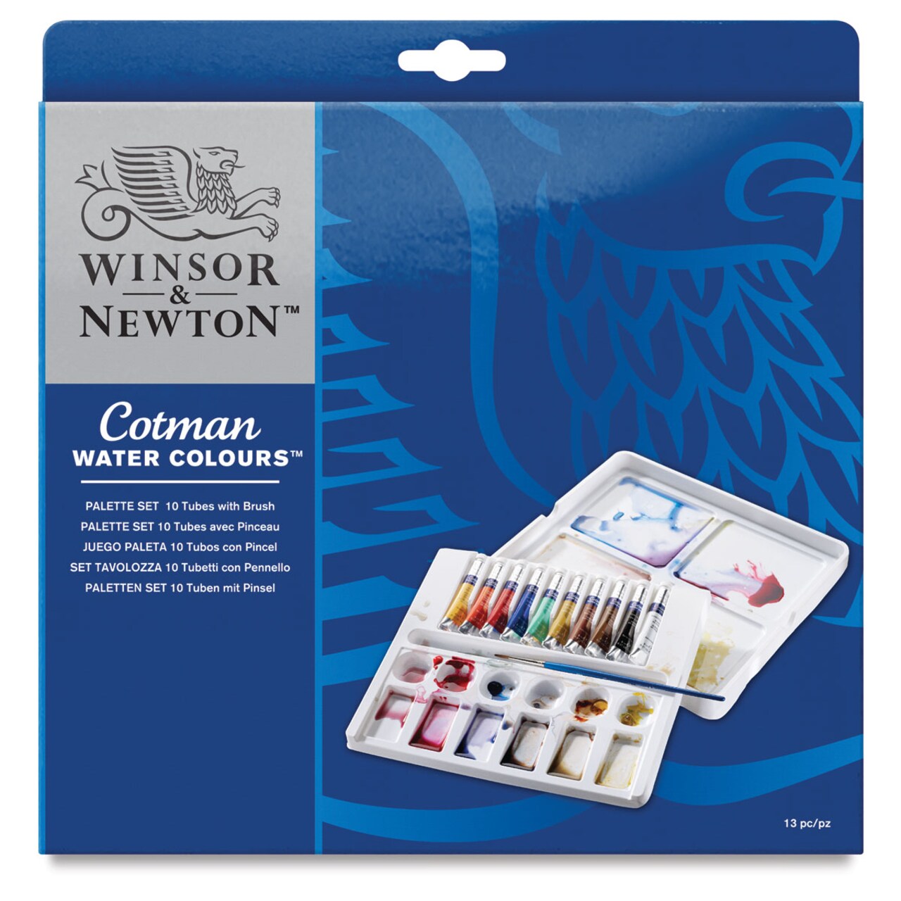 Winsor & Newton Cotman Watercolors - Set of 10 Tube Palette, Assorted Colors, 8 ml Tubes